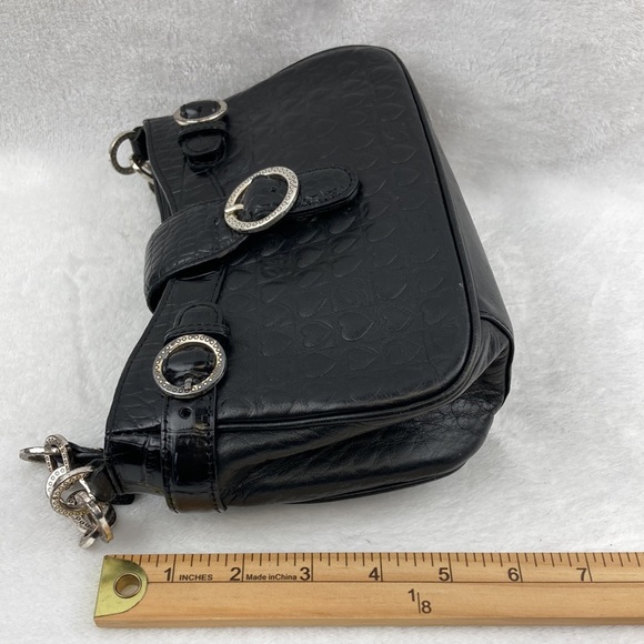 VTG Brighton Petite Leather Quilted Heart Shoulder Bag - Picture 11 of 12